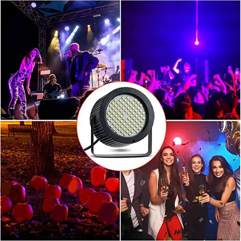 

Мода ~ 4 шт. светодиодный стробоскоп, 88 ярких светодиодных ламп, сценический светильник для вечеринок, мини-наружный светодиодный стробоскоп, вилка стандарта США