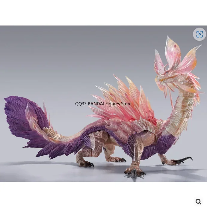 Bandai Original S.H.MorsterArts MONSTER HUNTERS X Mizutsune Rise X Anime Action Figure Collectible Model Toys Boy Gifts