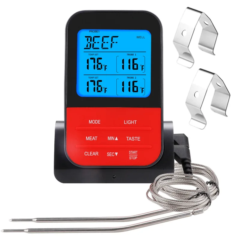 Wireless BBQ Thermometer Multifunctional Electronic Kitchen Baked Goods Thermometer Household Oven Thermometer