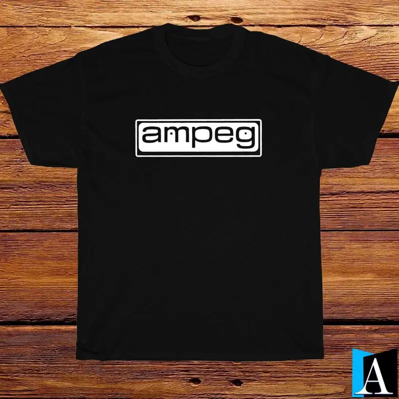 

New T Shirt Ampeg Amps Bass Amp Guitar Logo White Black Grey Navy S 3XL