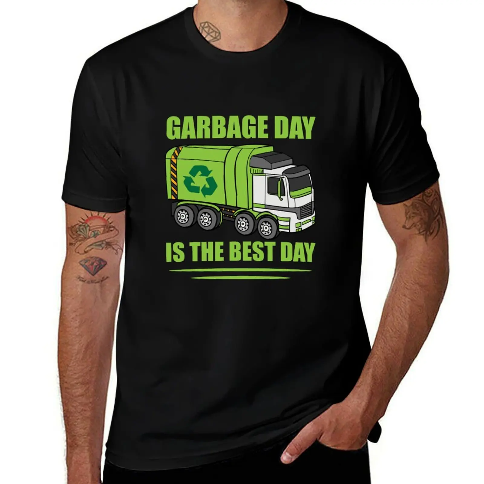 

Garbage Day is the Best Day Garbage Truck Lovers Gift T-Shirt Short sleeve tee tops Funny t-shirts sweat shirts, men