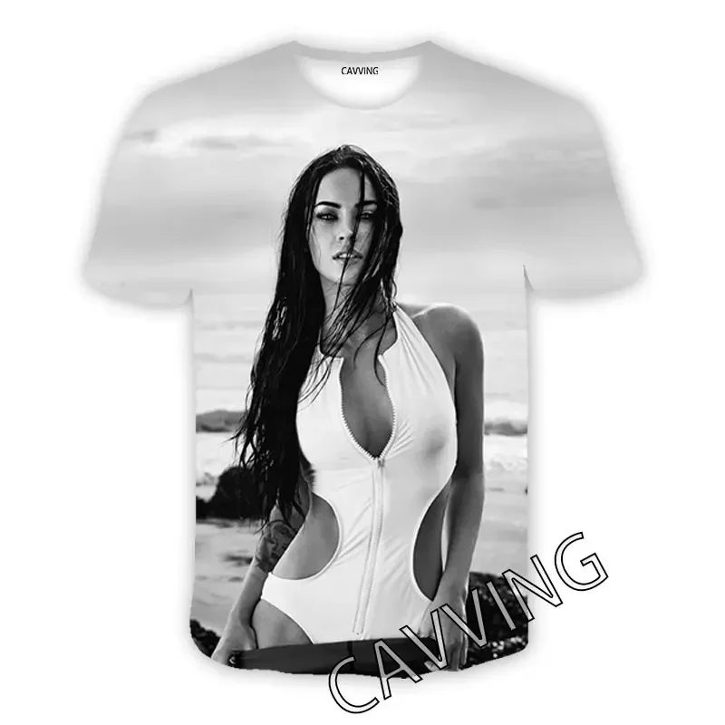 

Megan Fox 3D Printed Casual T-shirts Hip Hop Tee Shirts Harajuku Styles Tops Fashion Clothing for Women/men