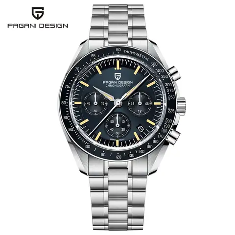 2025 New PAGANI DESIGN Tribute to CK2998 Moon Watch Retro Luxury Quartz Watches For Men Stainless steel Sport Chronograph Man