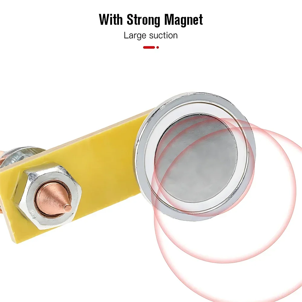 

Metalworking Magnet Head Magnetic Ground Clamp Metal Plate Welding Support Tool Accessories