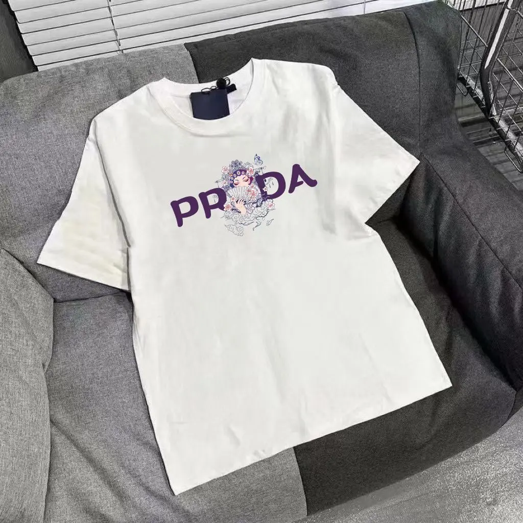 

Men's Printed Pure Cotton Round-neck Short-sleeved T-shirt, A New Summer Loose Base Layer Top for Men's Casual and Cool Style