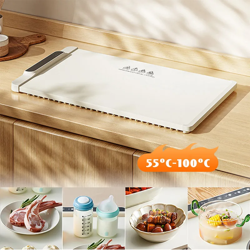 

Hot Selling Silicone Warming Board Foldable Efficient Thawing Warming Board For Hot Dishes Household Food Heating Kitchen Tools