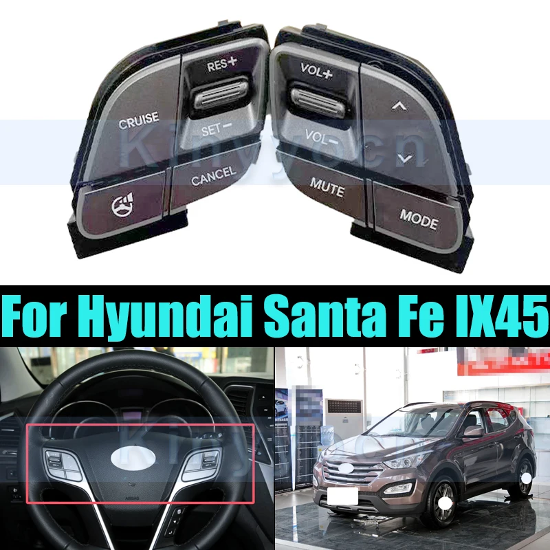 

Wheel Audio Volume Music Control Button Switch For Hyundai Santa Fe IX45 Steering Multi-function Cruise Voice Volume Switch