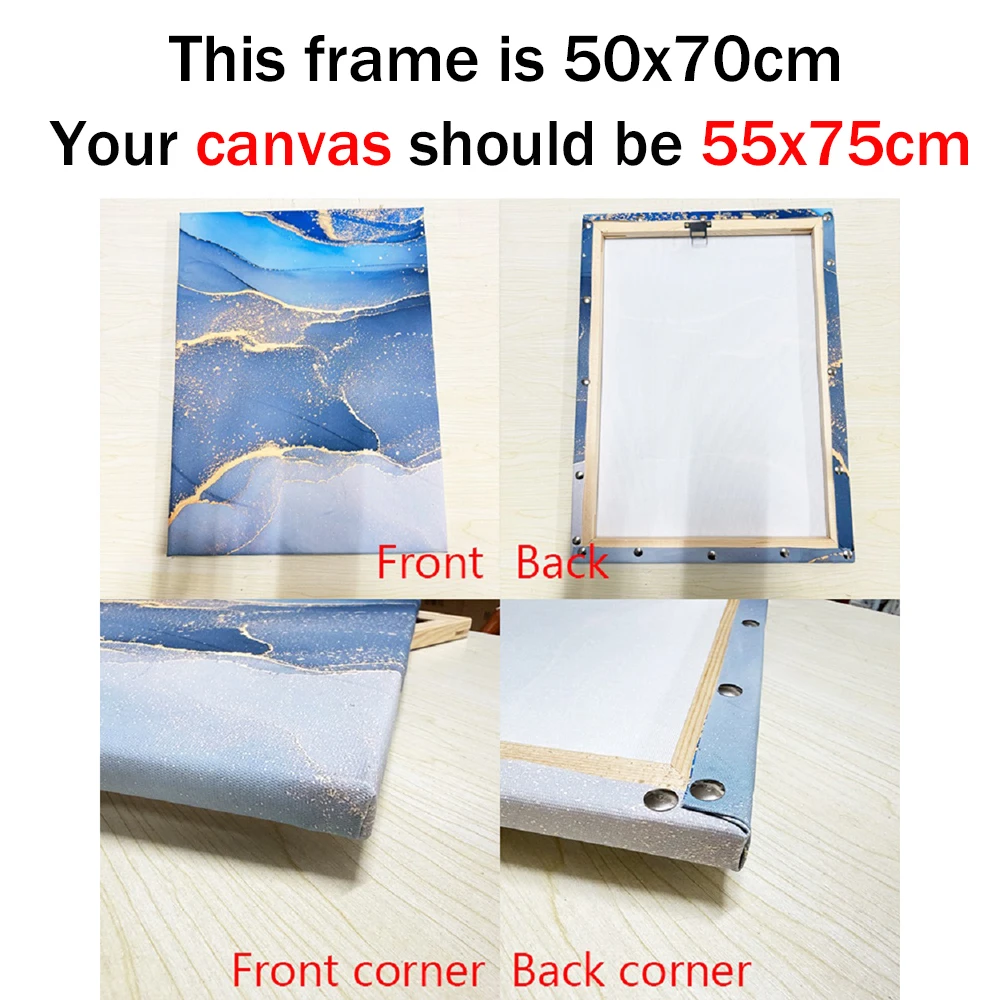 4 stuks/verpakking van 50x70cm - Engraved Wood Frame recensie en prijs