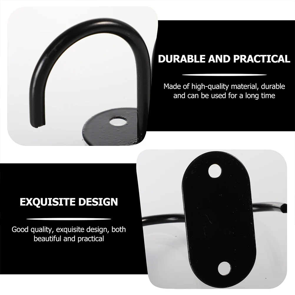 

6pcs Kitchen Racks Under Cabinet Mug Holders Iron Mug Organizers Cup Storage Hooks Household Display Rack Coffee Cup Holders