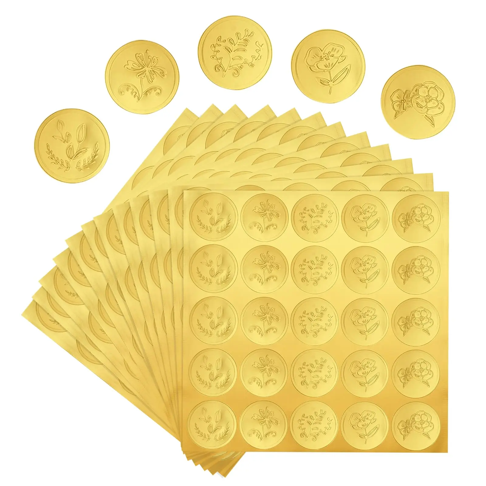 500 Pieces Gold Emb…