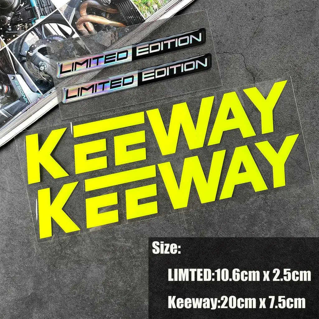 Motorcycle body sticker set for Keeway models limited edition 3D epoxy gel stickers, Keeway logo, PVC decals. view 5