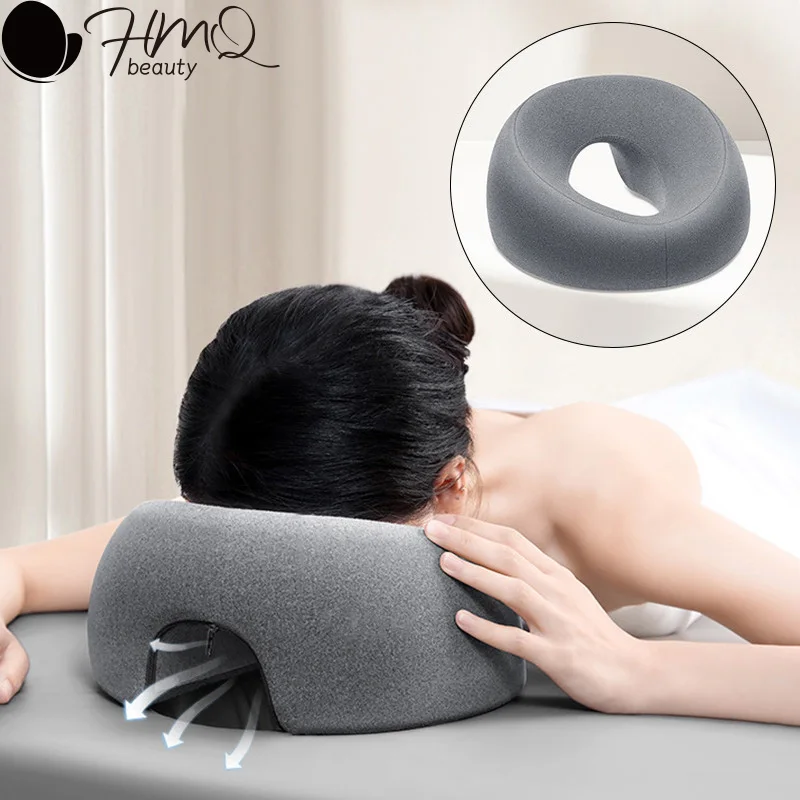 

Подушка для лица вниз, подушка для сна, пена с эффектом памяти, дышащая подушка для поддержки головы, массажная подушка для тела, подушка для отдыха для салона красоты