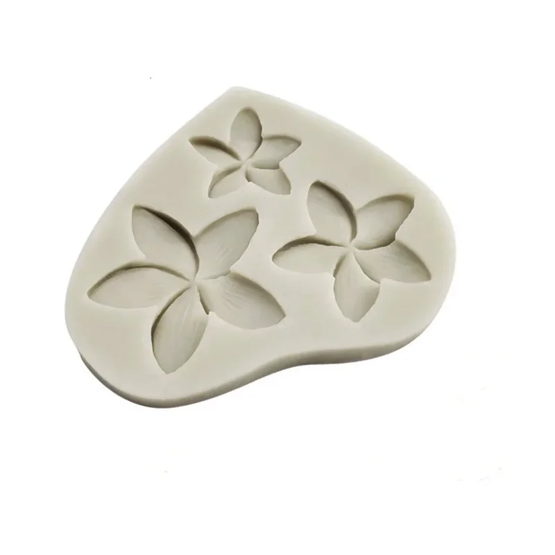 1 piece frangipani flower silicone mold fudge mold sugarcraft cake decoration tool chocolate sugar mold