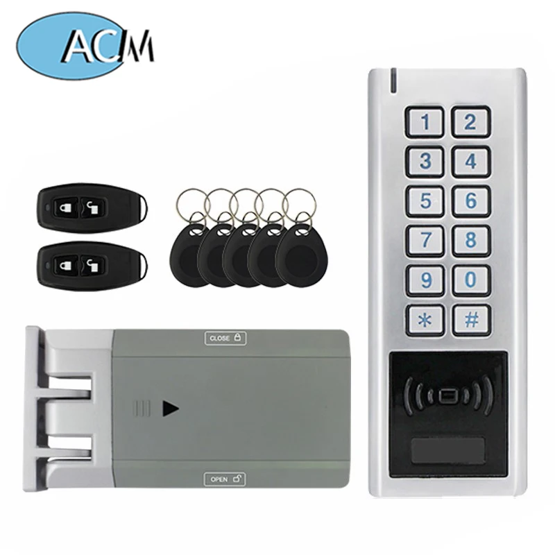 Lock Kit Smart Wireless Lock Keypad Remote Transmitter Key Fobs Wireless Access Control