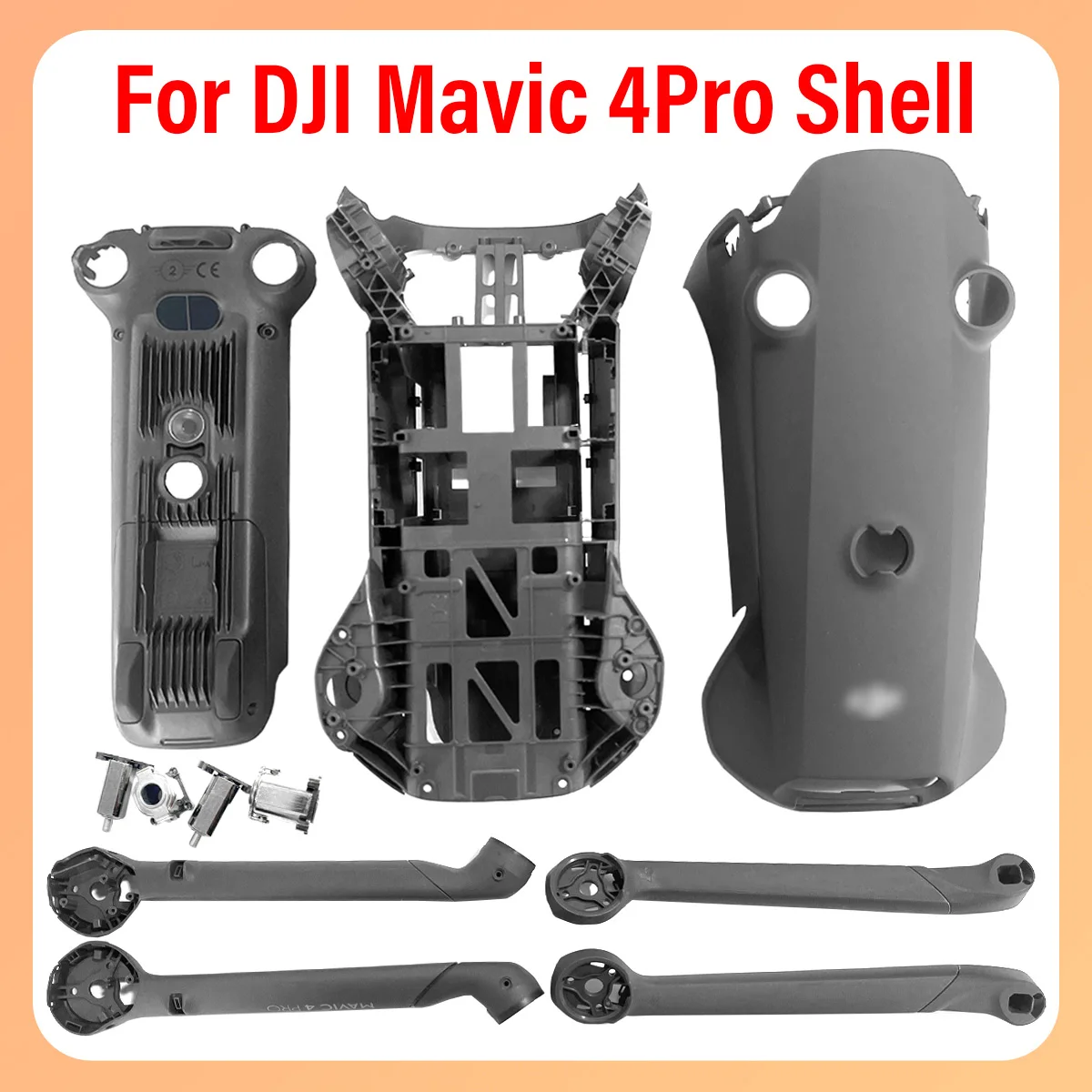 

Original Mavic 4 Pro upper, middle, pivot shaft, front, rear, left, right arm shells are suitable for DJI MAVIC4 series