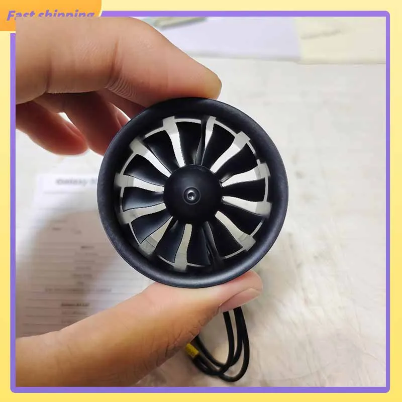 Xfly Model 40mm 12 Blade Edf Ducted Fan 3/4 Power Unit System With 4s 1413-Kv5000 External Brushless Motor For Rc Jet Aircraft