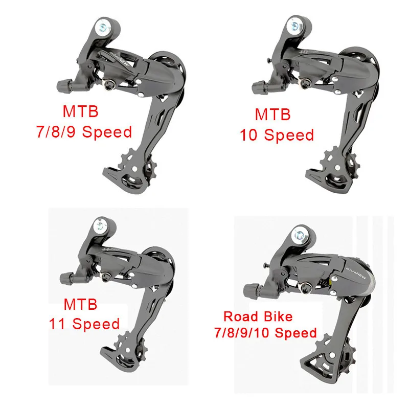 microNEW Bicycle Rear Shifter  7/8/9/10/11 Speed MTB Mountain Bike Road Rear Derailleur Compatible with 7/8/9/10S Cycling Parts