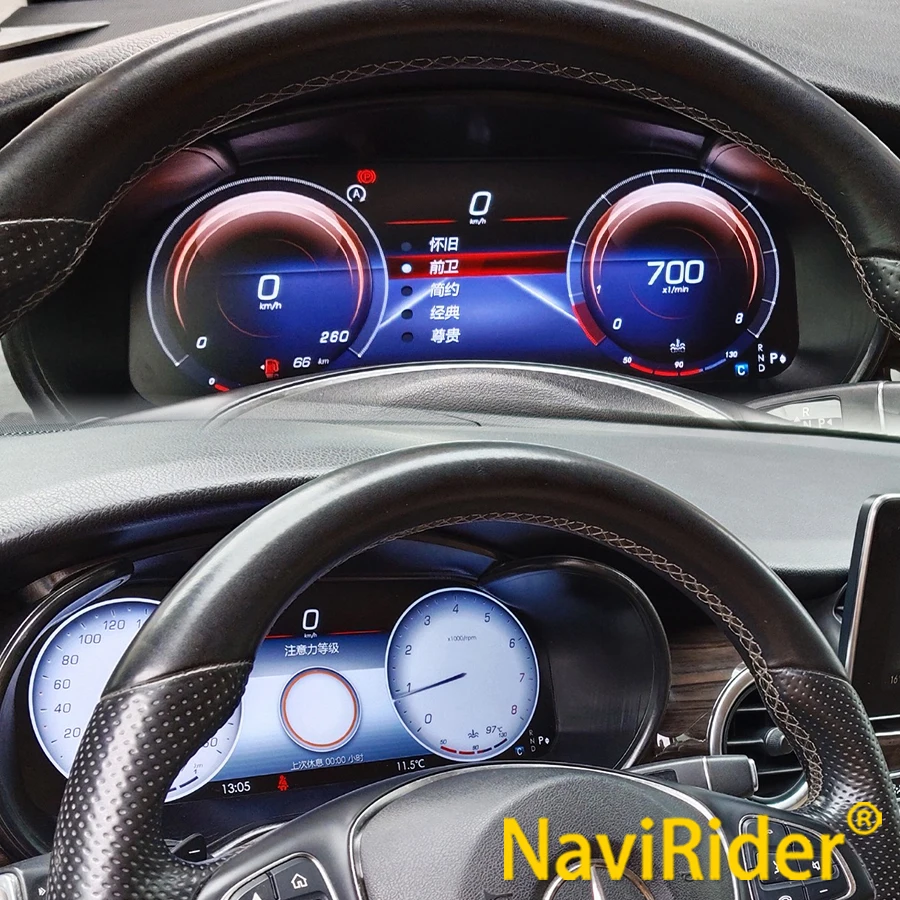 N Carplay LCD-Armaturenbrettanzeige für Mercedes-Benz V-Klasse V260 W447 2015+ Tachometer Virtuelles Cockpit Digitales Kombiinstrument