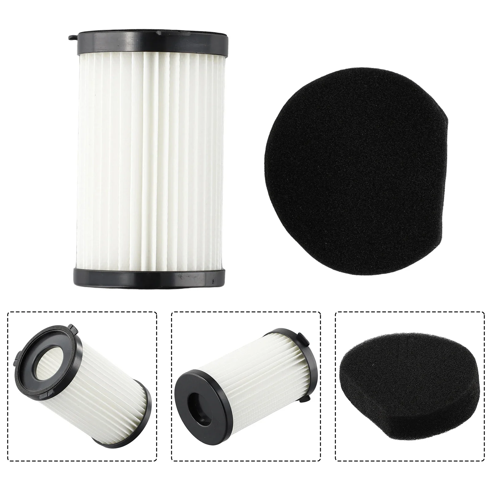 1* Sponges 1* Filters Fit For TurboTronic TT-VS6 TurboStick Accessories Components Easy To Use Parts Practical