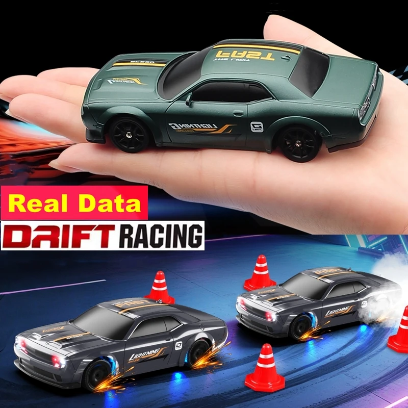 

RC Drift Car 1:43 Remote Control Vehicle with LED Lights 4WD High Speed Drift Racing Sports Toy Gift for Adults Boys Kids
