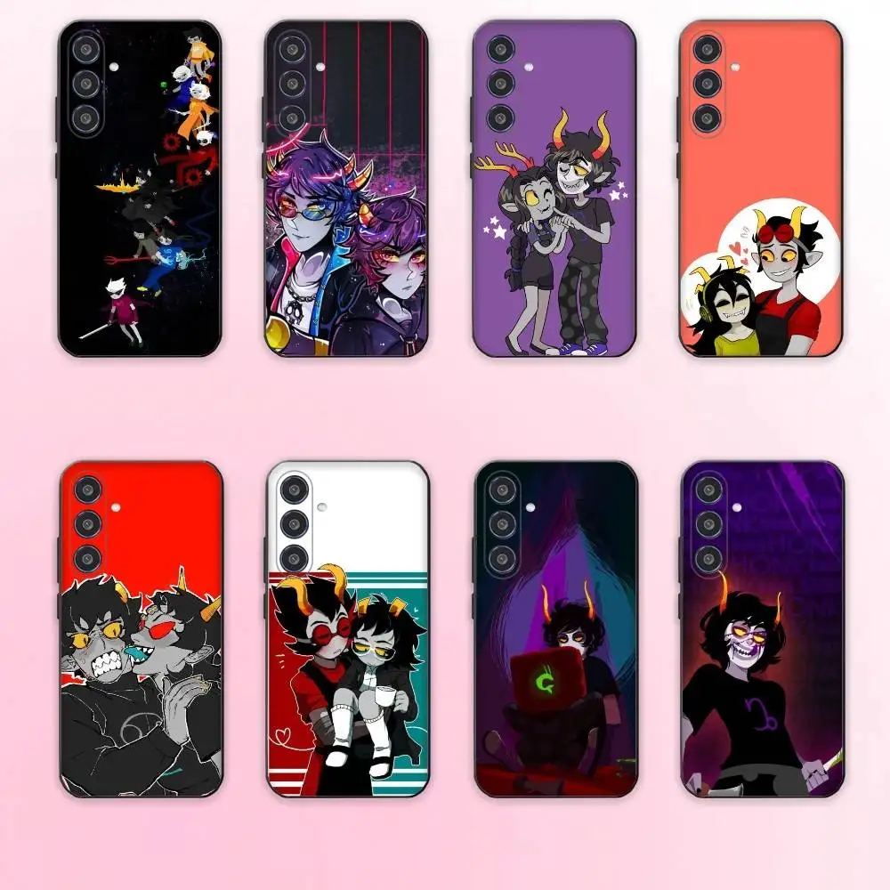

H-Homestuck T-Trolls phone Case For Samsung Galaxy A73,A72,A71,A70,A53,A52,A51,Others Soft Black Shell
