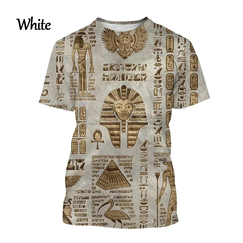 Pharaoh Anubis 3D T-Shirt Ancient Egyptian God Eye Of Egypt Printed Short Sleeve Gender-Neutral Harajuku Streetwear Top T Shirt