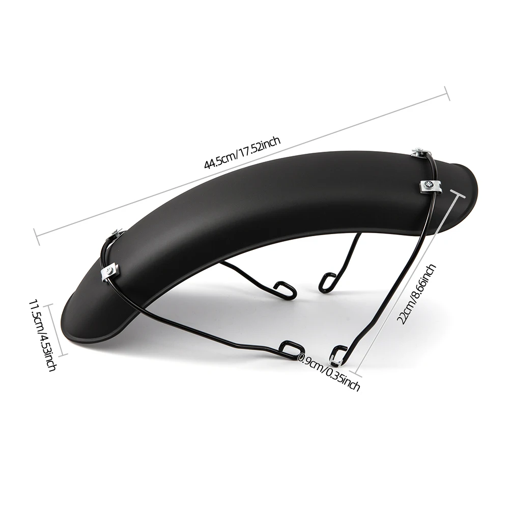 غطاء واقي الطين بتصميم كلاسيكي للحاجز الأمامي للدراجة النارية أسود غير لامع معدني لدراجة Harley Fat Bob Bobber Honda CG125 Cafe Racer Chopper Yamaha