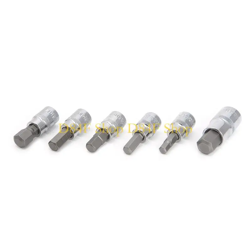 

D84F 13Pcs/set Metric Allen Ratchet Wrench 1/4" 3/8" Drive Socket Tools