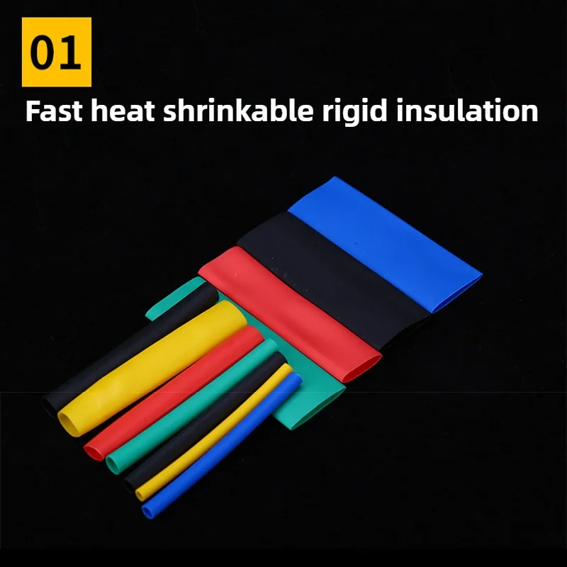 164/328/580PCS Heat Shrink Tubing 2:1Wire Cable Wrap Assortment Electric Insulation Tube Kit Insulation Sleeved Protecter