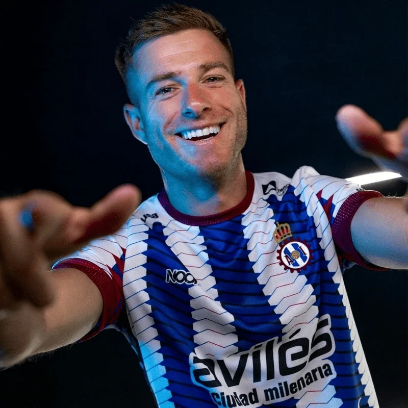 Camiseta de Fútbol España Real Avilés 2026 para Hombre, Secado Rápido, Transpirable 3D, Nueva Camiseta Especial para Entrenamiento y Partido, Ropa de Playa