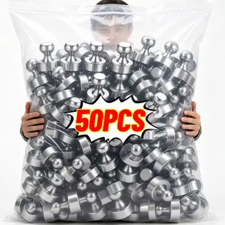 1-50Pcs Super Strong Neodymium Magnet Pushpin for Refrigerator Whiteboard Magnetic Pushpins Sucker Thumbtack Magnets Push Pins