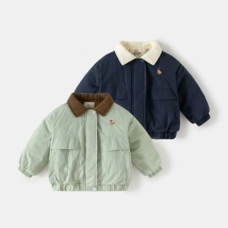 Sleek Quilted Coat for Boys | Lightweight Winter Warmth Without Bulk, Stylish Color Block