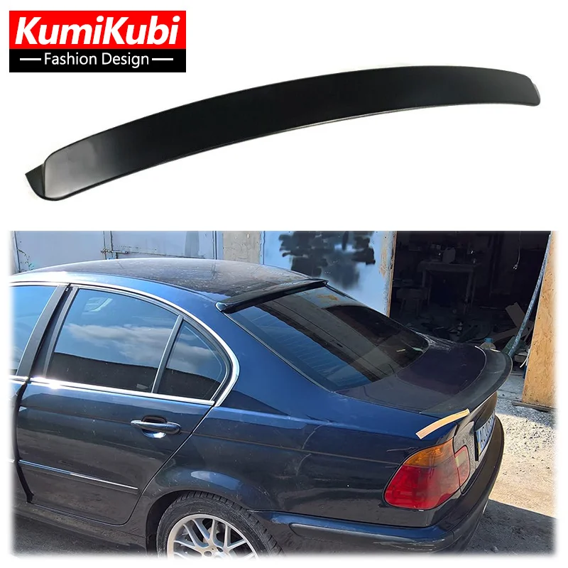 

E46 Rear Window Spoiler ABS Rear Wing Glossy Black Or Carbon Look Body Kit For BMW 3 Series E46 Rear Roof Spoiler 1998-2006