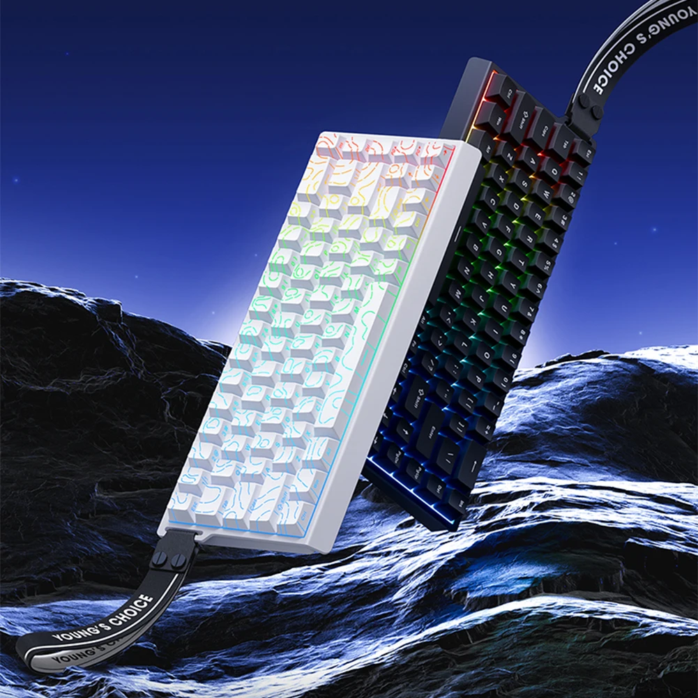 Teclado mecânico interruptor magnético 65% taxa teclado de jogo compacto 0.01mm 128k gatilho rápido teclado para pc gamer