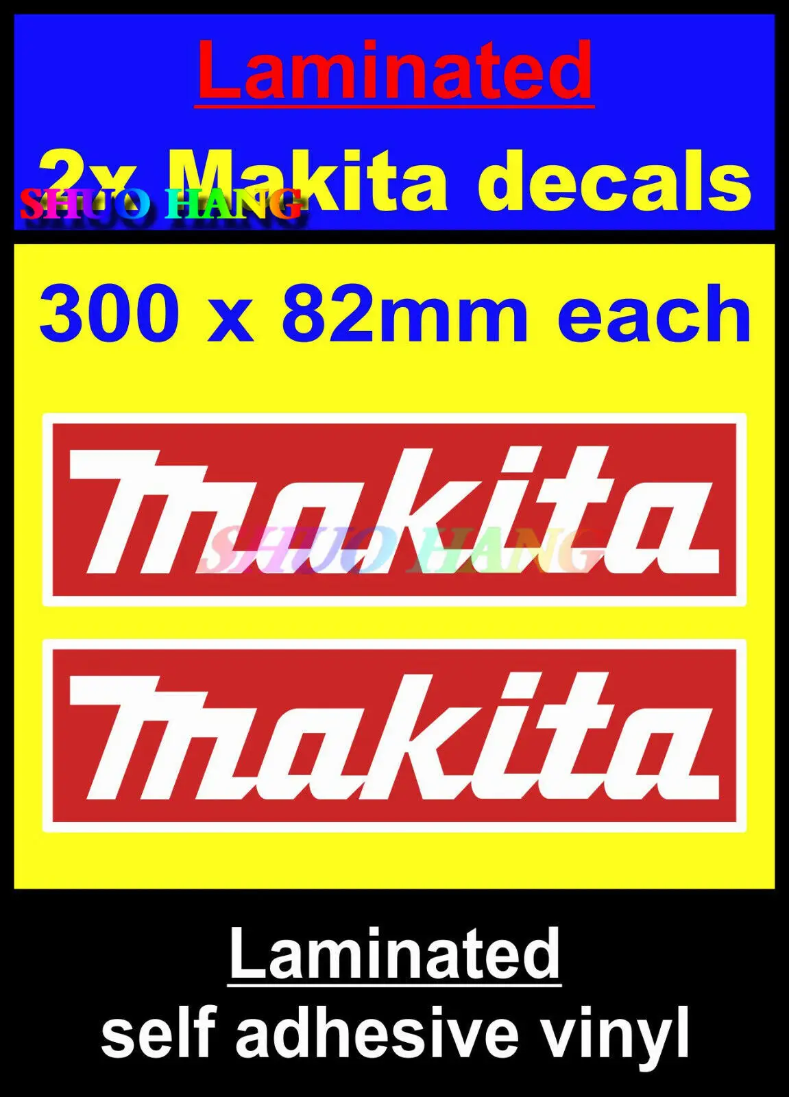 2pcs Makita) Tool Stickers Truck Window Power Tools Construction Vinyl Auto Parts Trunk Machine Tool Decals PVC