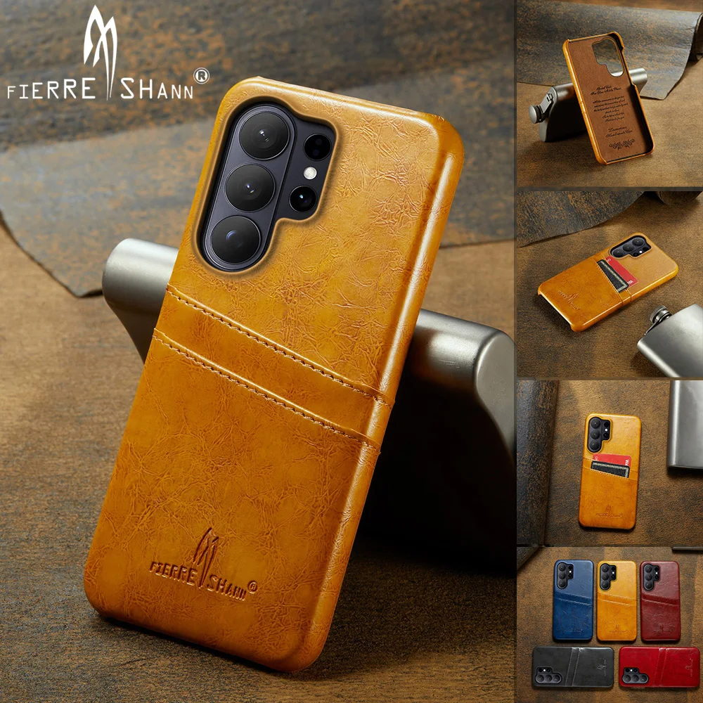 For Samsung S26 Ultra Business Leather Phone Case Card Wallet Phone Cover for Samsung S25 S24 S23 S22 Plus ultra