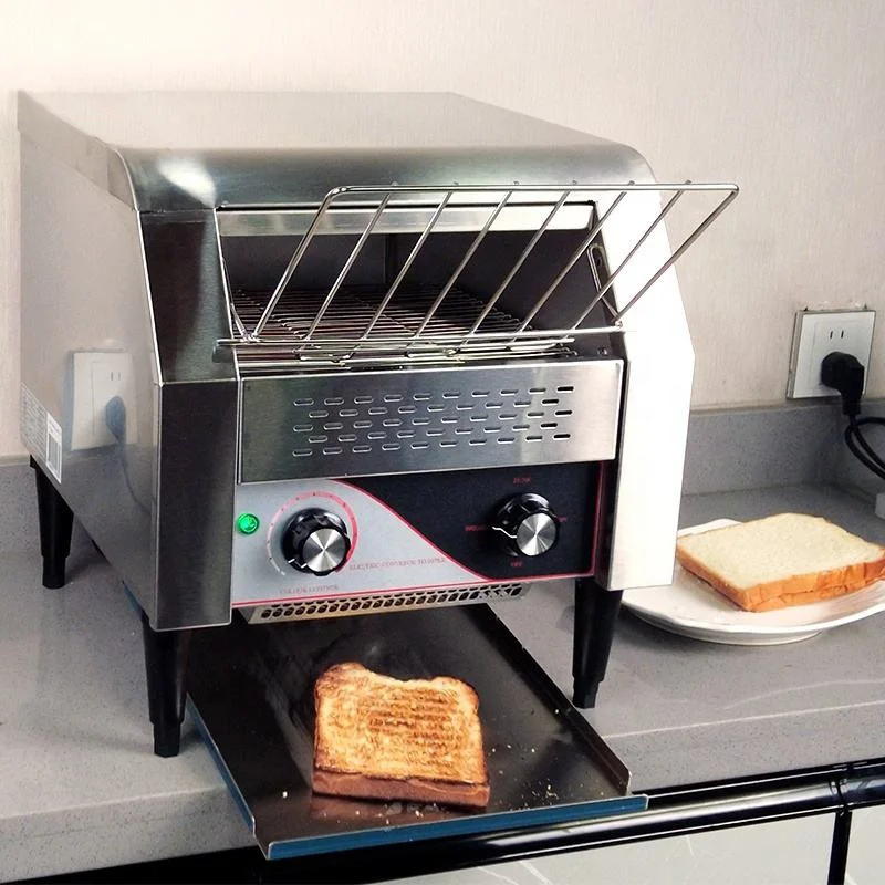 Commercial vertical quick conveyor toaster/electric belt conveyor bread toaster for breakfast