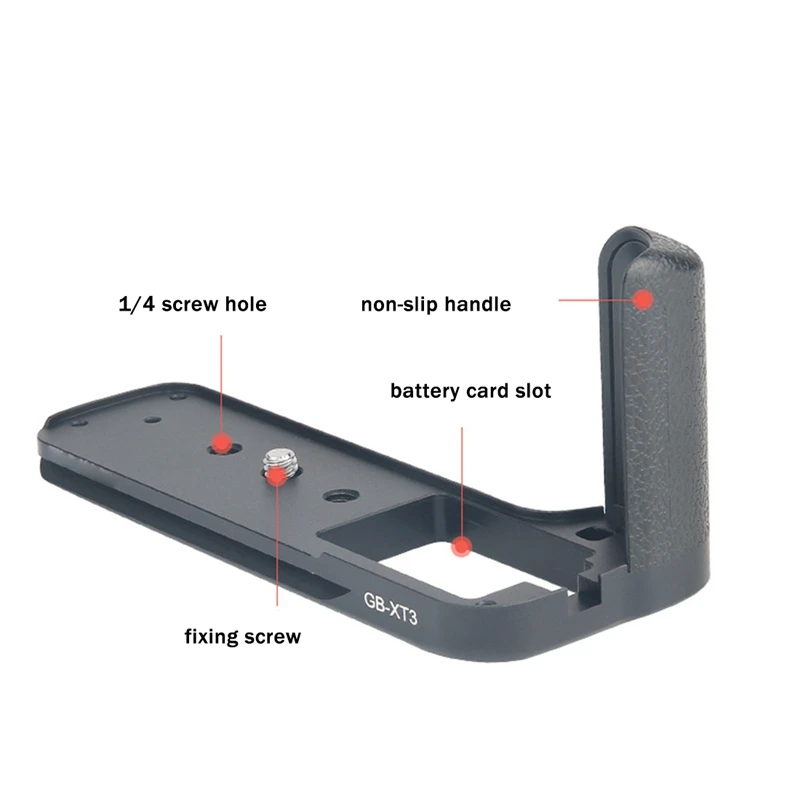 L placa tipo suporte tripé placa de liberação rápida base alça para fujifilm xt3