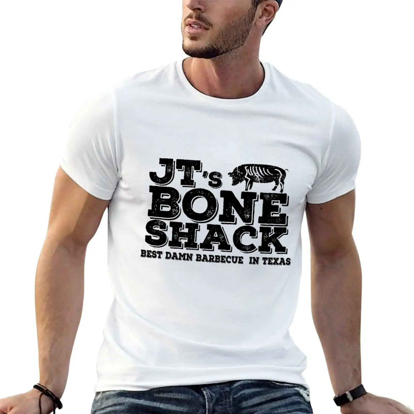 

jt's bone shack- best in texas T-Shirt t shirts for man pack white t shirts for man cotton soft men t shirt cotton 100% T-shirt