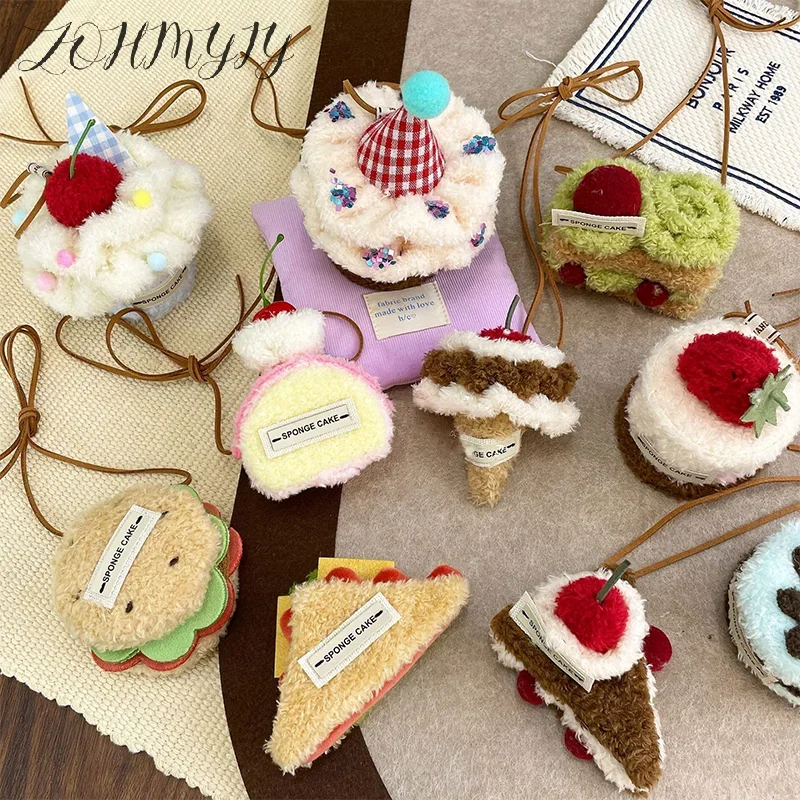 

Cute Handmade DIY Bag Charm Keychain Afternoon Tea Series Y2K Bag Charm Dessert Coffee Cute Backpack Pendant Decoration