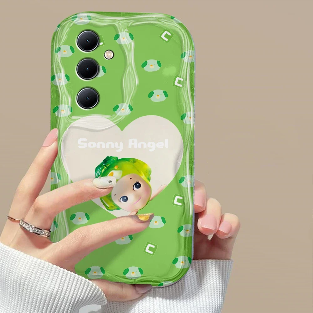 Animal Sonnies Angels 3D Wave Case For iPhone 16 15 14 13 12 11 Pro Max Mini X XR XSMAX 8 7 6S Plus Soft Silicone Cover