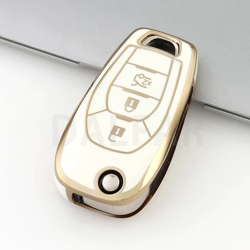 3 Buttons TPU Key Car Key Case for Chevrolet Cruze Spark Sonic Camaro Volt Bolt Trax Malibu Flip Full Cover Protector
