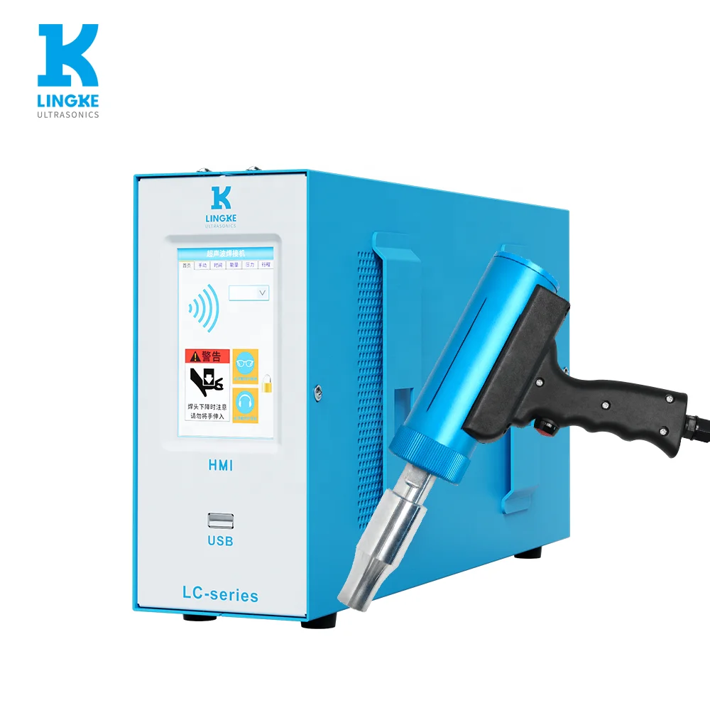 1200W Ultrasonic Handheld Welder Machine Portable Spot Ultrasonic Welder Bonding Machine Plastic Welding CE
