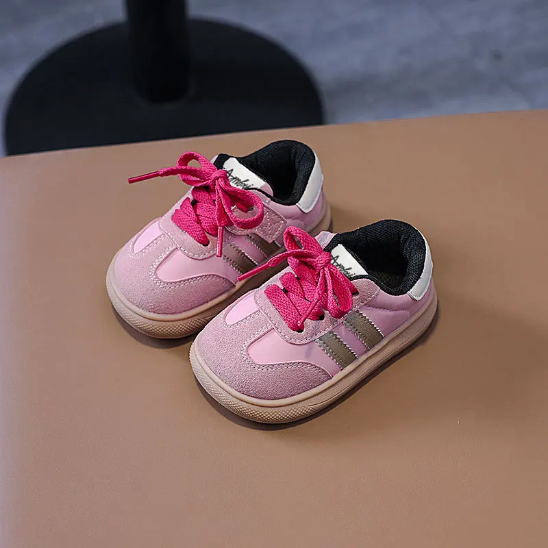 Kid's Shoes Children Casual Shoes New Fashion Soft Boys Sports Shoes Students Lace-up Light Sneakers for Girls Versatile Shoes