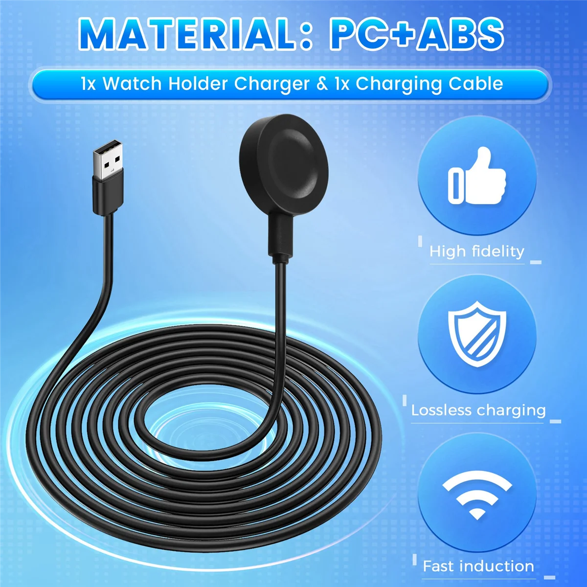 Cargador de soporte de reloj para Huawei Watch3/4 Pro Watch cargador inalámbrico GT2 Pro/GT3 reloj magnético