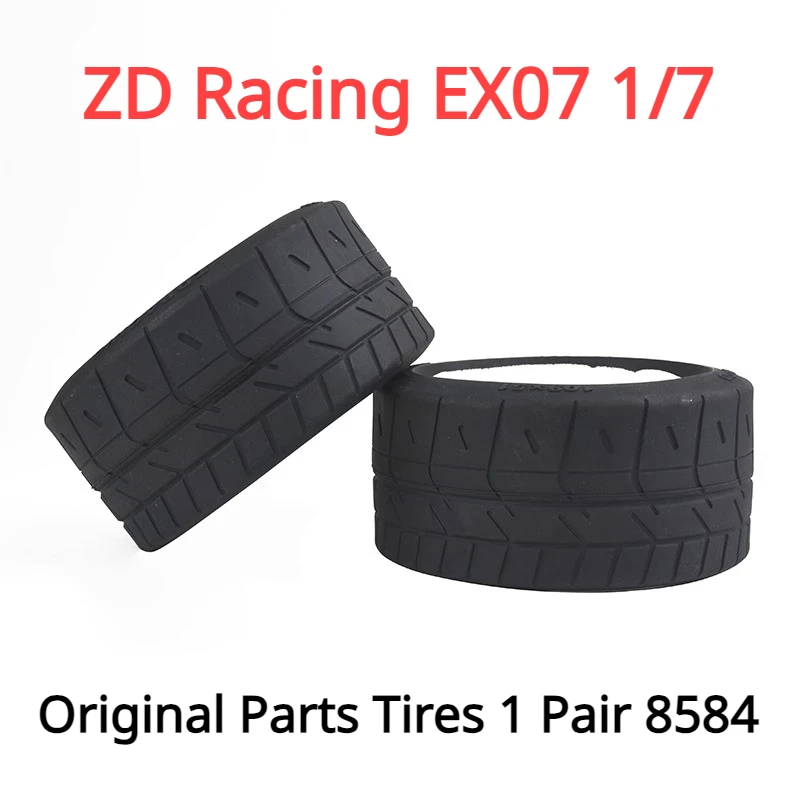 

ZD Racing EX07 1/7 RC Car Parts высокоскоростной профессиональный спортивный автомобиль, плоский спортивный автомобиль, оригинальные детали, шины, 1 пара 8584