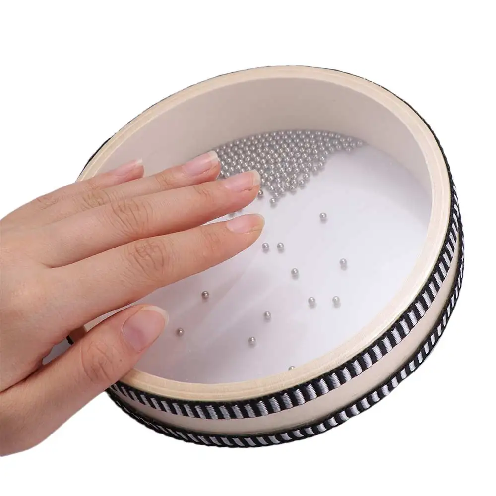Double Sided Wave Drum Folk Songs The Sound of The Sea Ocean Drum Transparent Orff Instrument Hand Drum Meditation