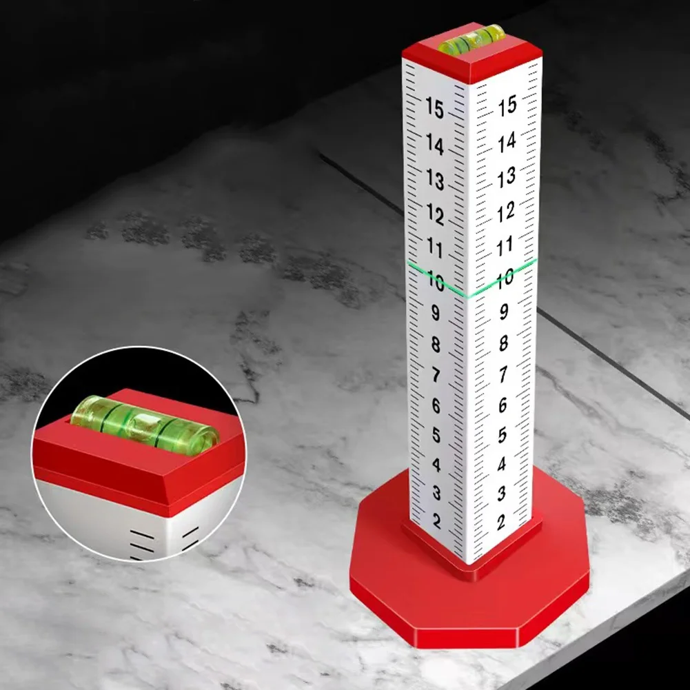 2pcs Ceiling Leveling Ruler for Floor Tiles with Gradienter Tool Equal Height Measurement Aluminum Alloy and ABS Material
