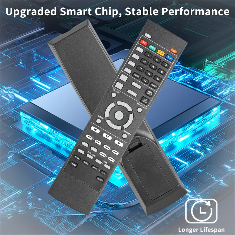 BDP130 For Yamaha Remote Control Replacement, For Yamaha Blu-ray BD DVD DISC Player BD-S681 BD-S677BL BDP117 BDP125 ZN057700