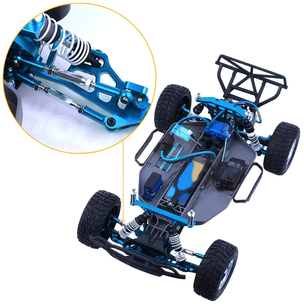 Metall Camber Link Rod Linkage Set für Traxxas Slash 4X4 VXL 2WD Rustler Stampede Hoss 1/10 RC Auto Upgrades Teile Blau